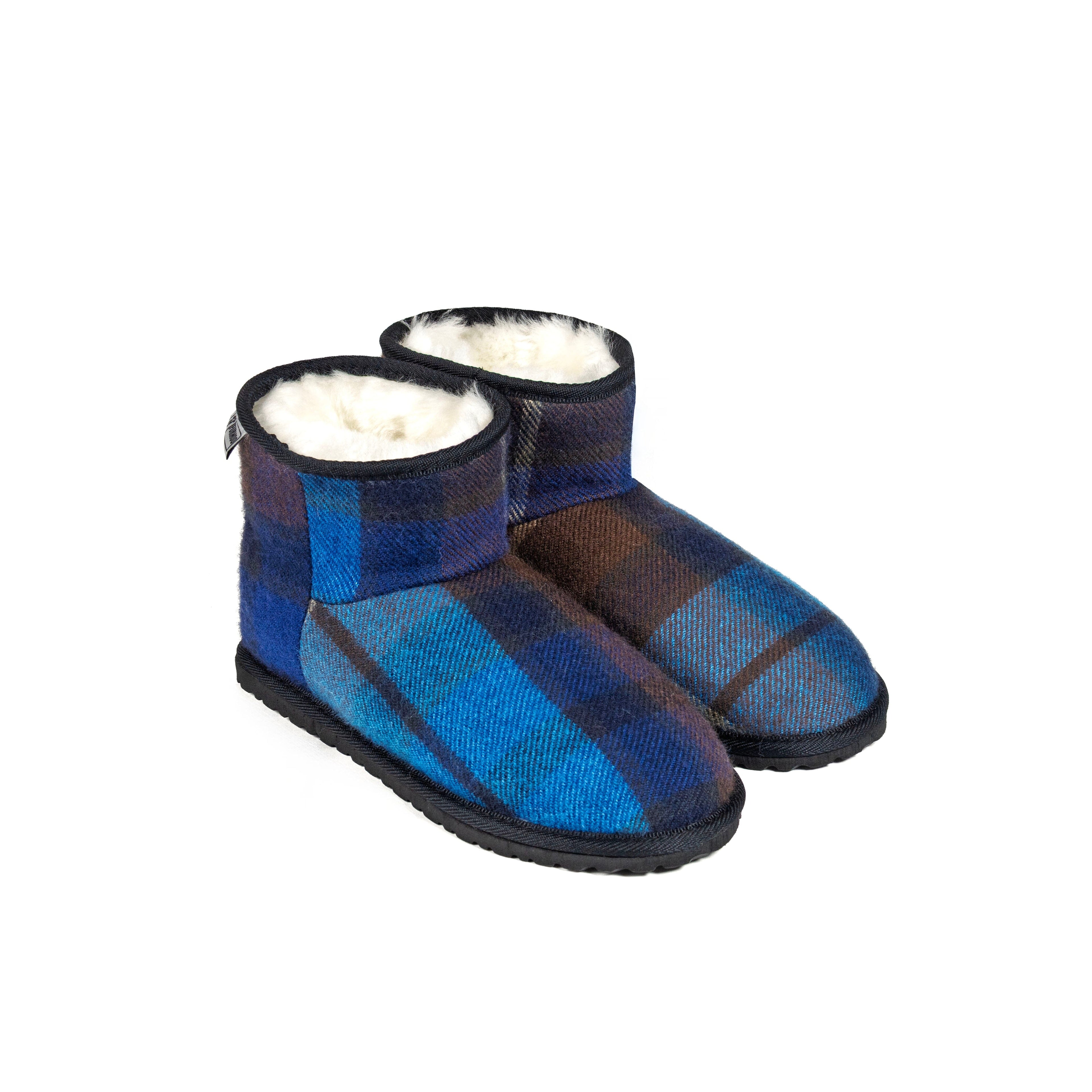 Buchanan Blue Tartan Short Boot