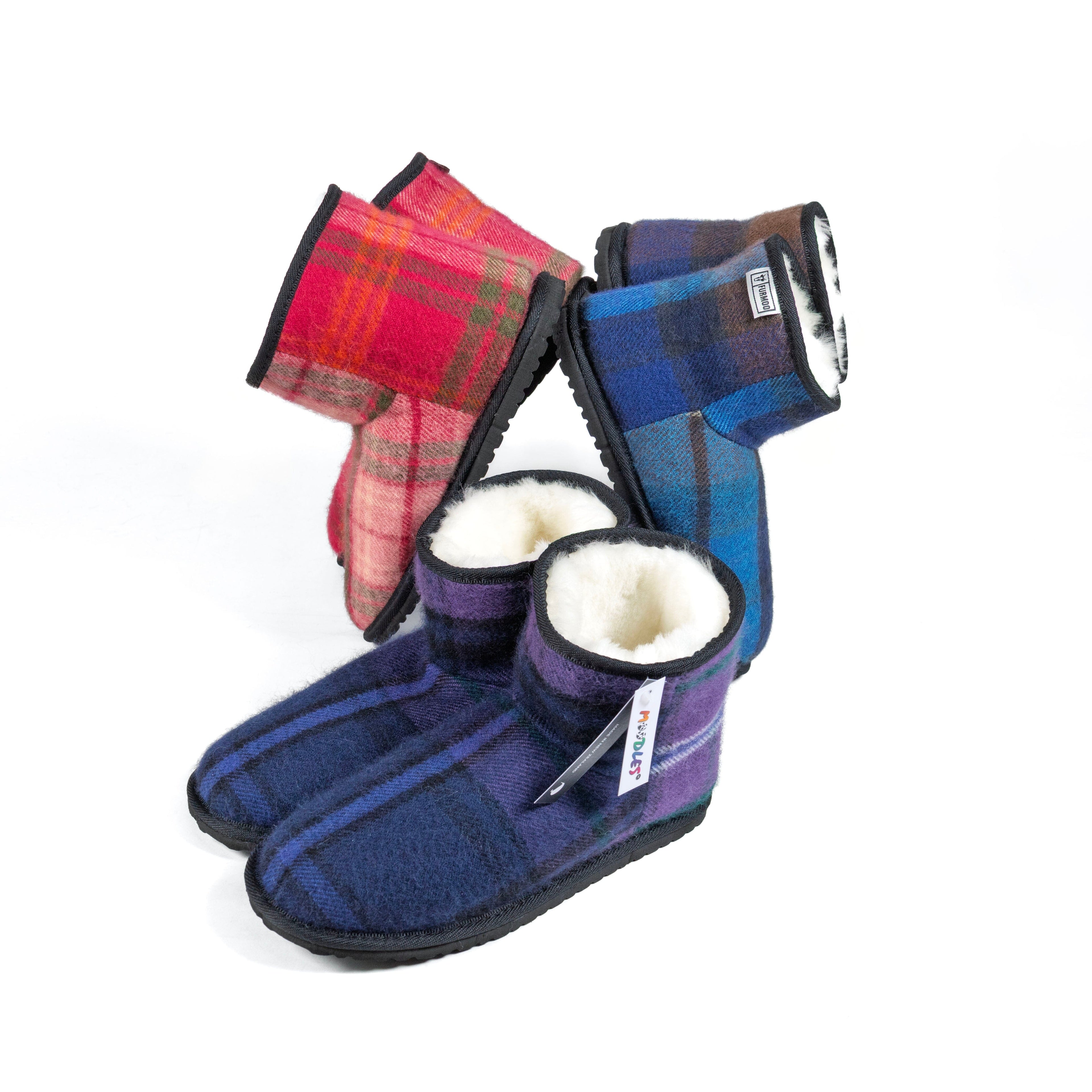 Buchanan Blue Tartan Short Boot