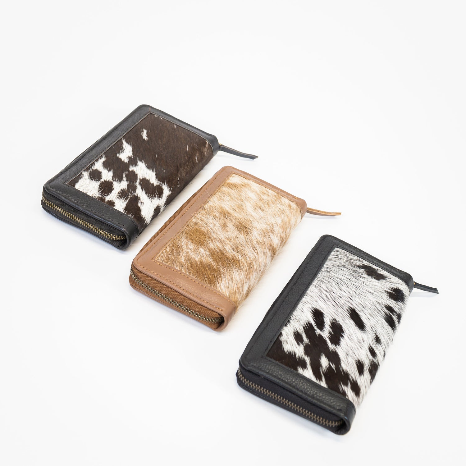 Leather Trim Cowhide Wallet