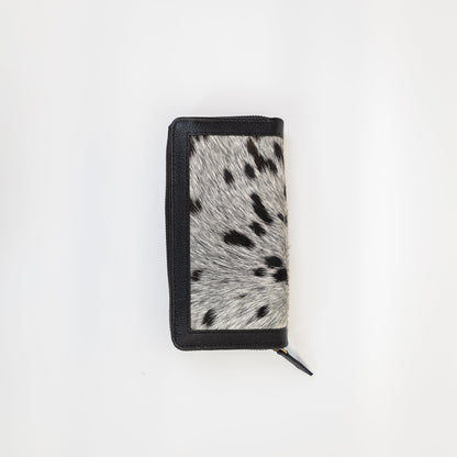 Leather Trim Cowhide Wallet