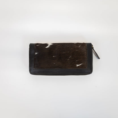 Leather Trim Cowhide Wallet