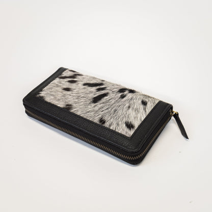 Leather Trim Cowhide Wallet