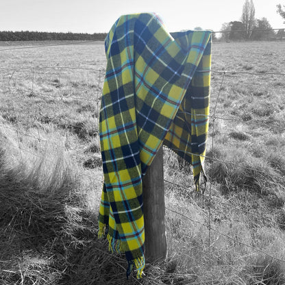 Cornish National Tartan Lambswool Blanket