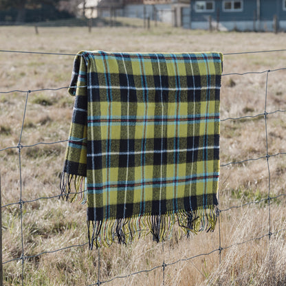 Cornish National Tartan Lambswool Blanket