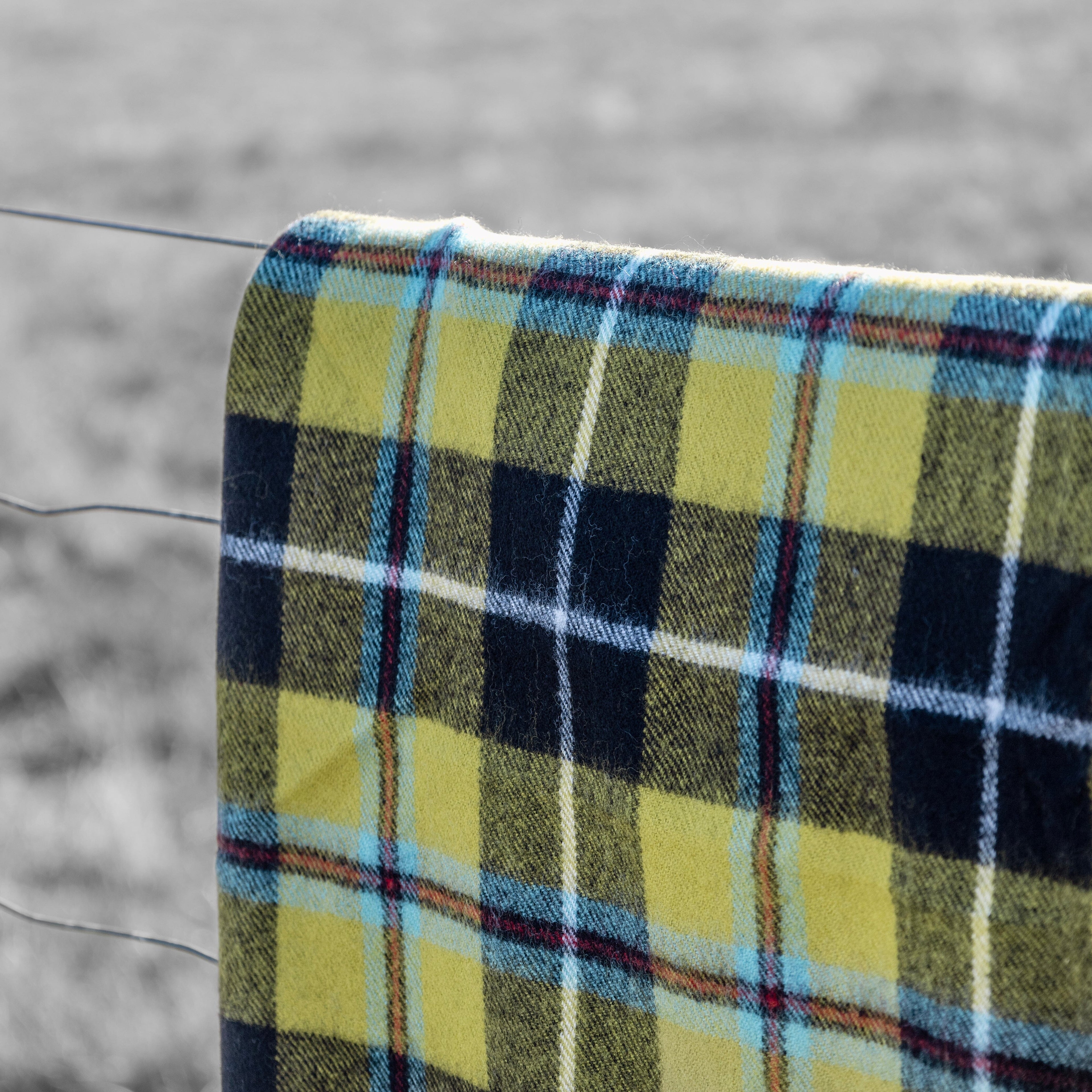 Cornish National Tartan Lambswool Blanket