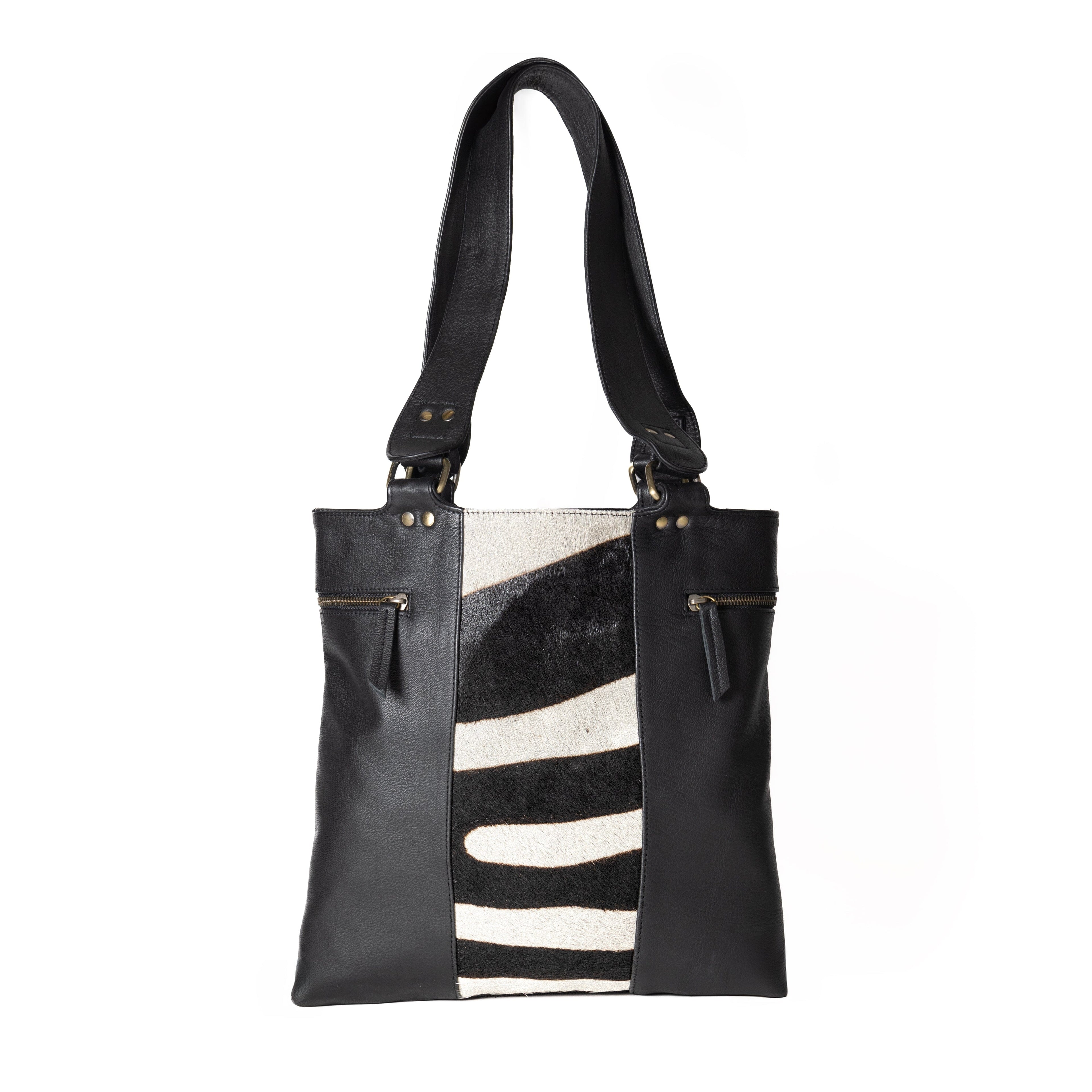 Wild Stripes Cowhide Tote Bag