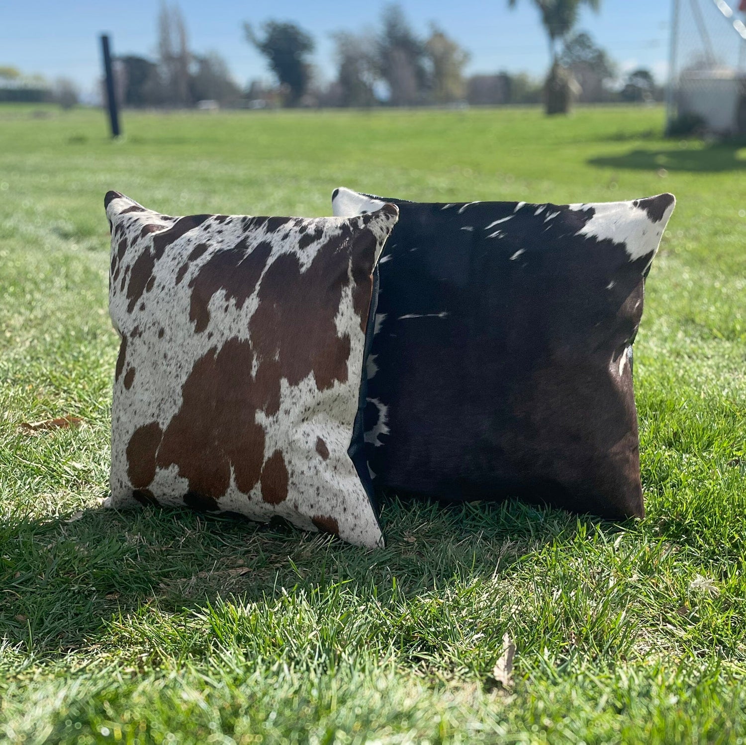 Cowhide Leather Cushion Cover Buy 1 get 2 Free