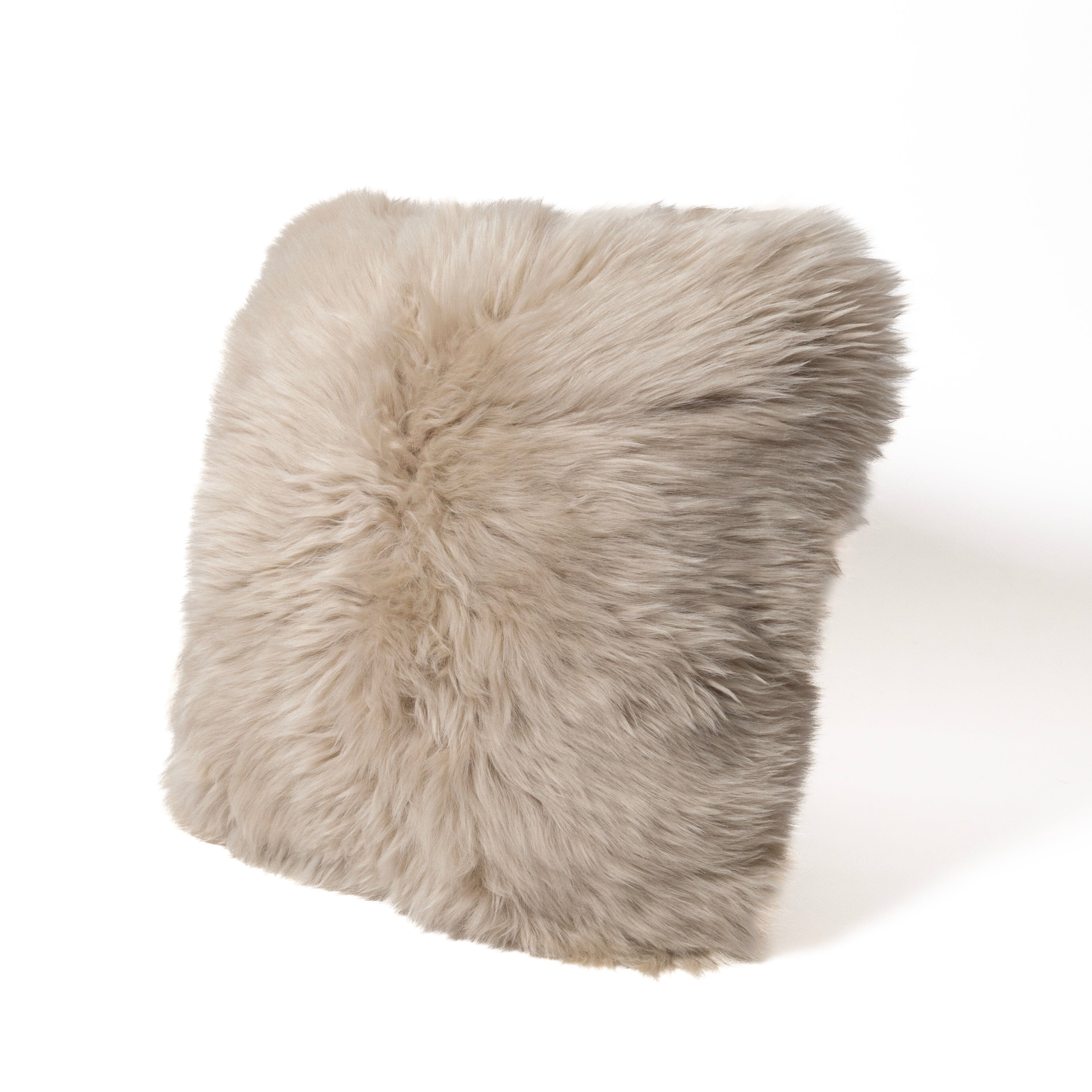 Double Sided Sheepskin Cushion Cover