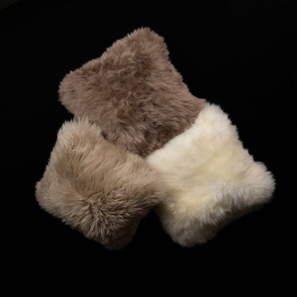 Double Sided Sheepskin Cushion Cover