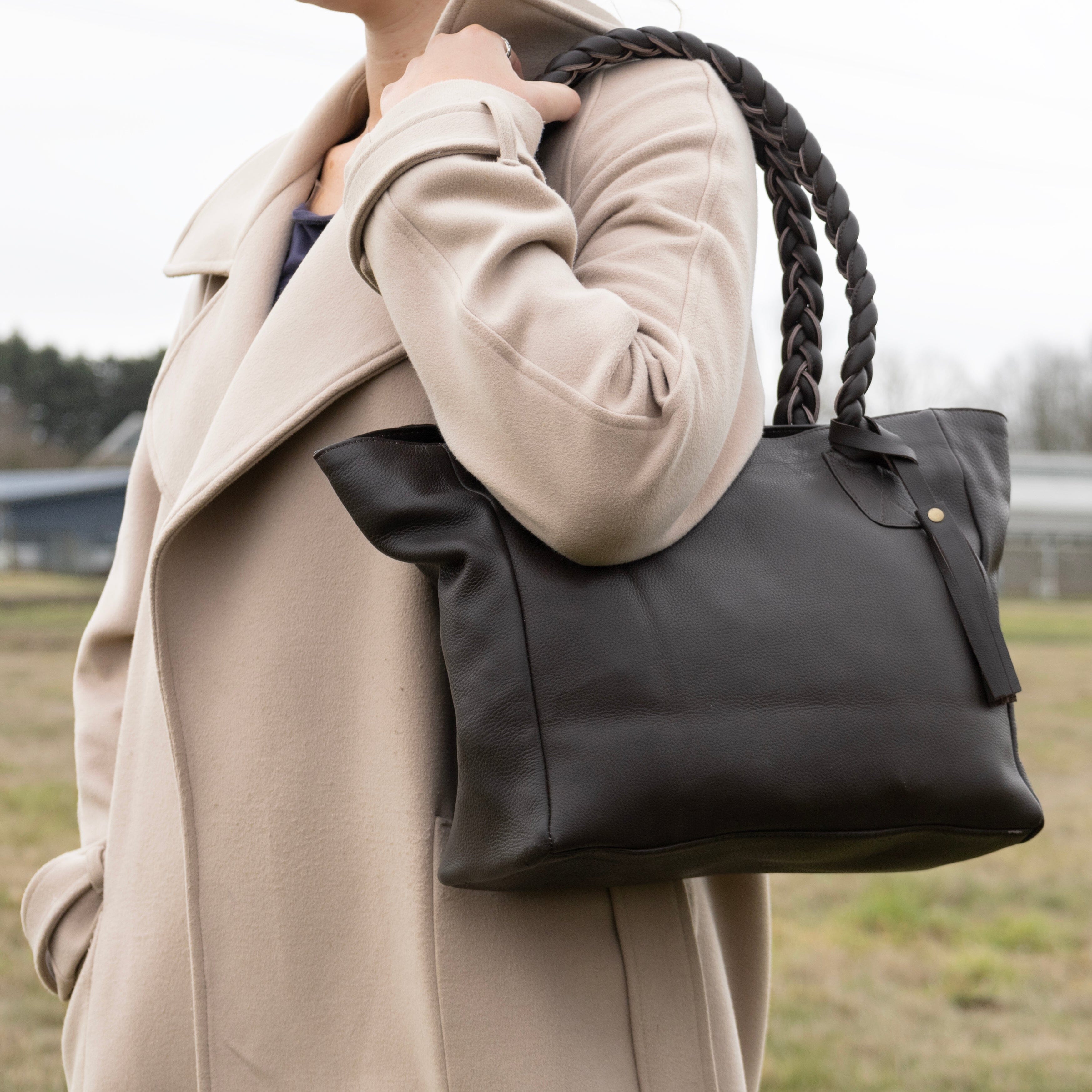 Leather Giddy Goat Tote