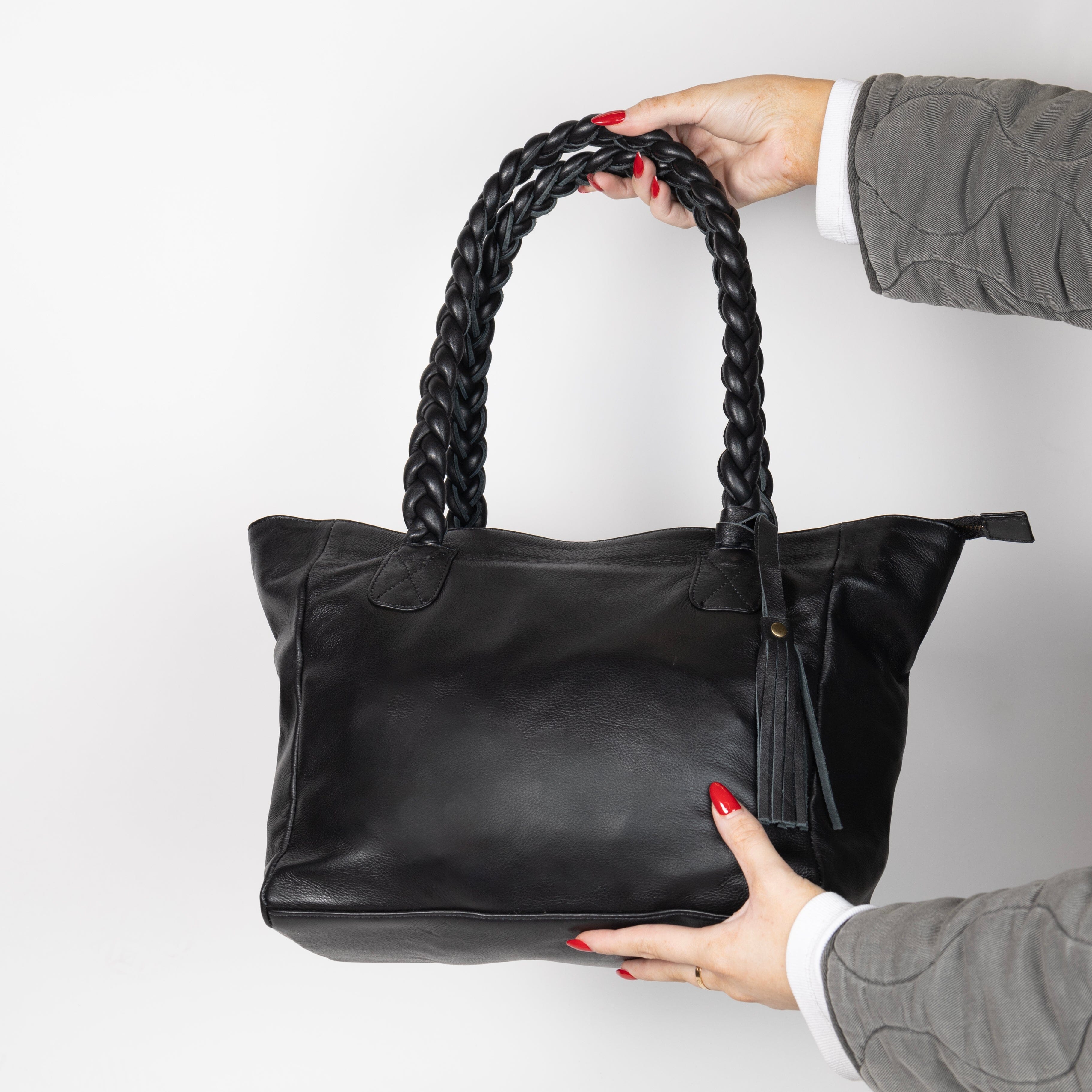 Leather Giddy Goat Tote