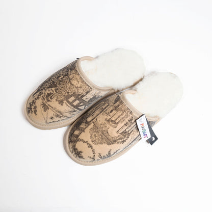 The Toile Collection: Antique Velvet &amp; Black Sheepskin Moodles