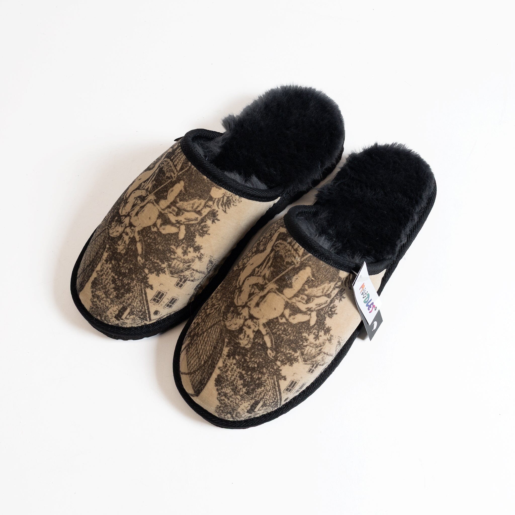 The Toile Collection: Antique Velvet &amp; Black Sheepskin Moodles