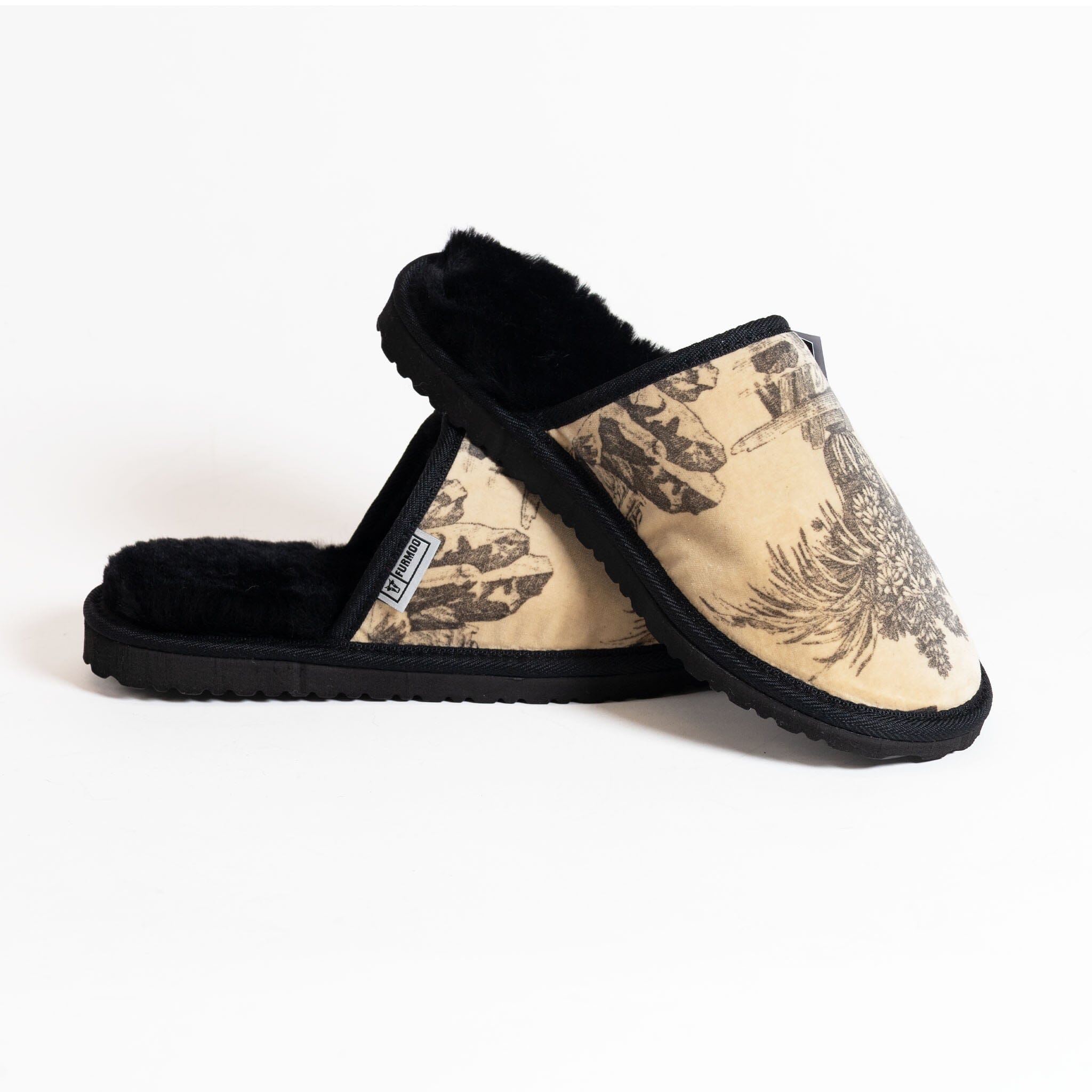 The Toile Collection: Antique Velvet &amp; Black Sheepskin Moodles
