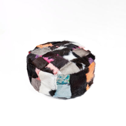 NZ Made Cowhide Pouf