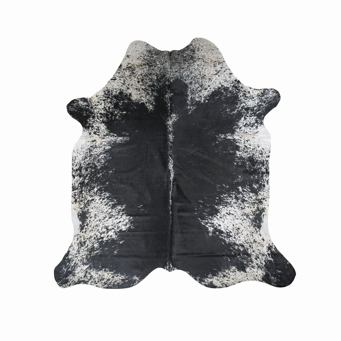 Salt &amp; Pepper Black Premium Cowhide Rug