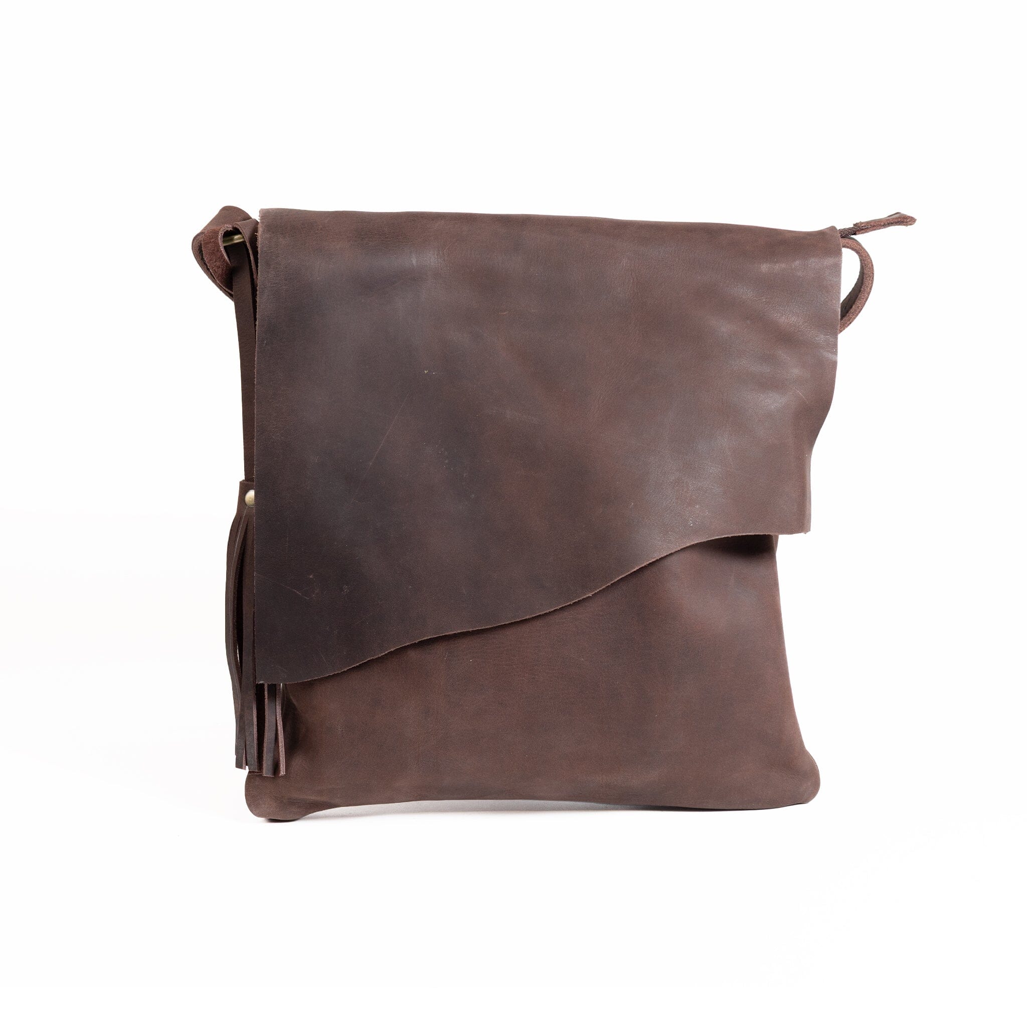 Raw Cut Satchel (crazy horse leather)