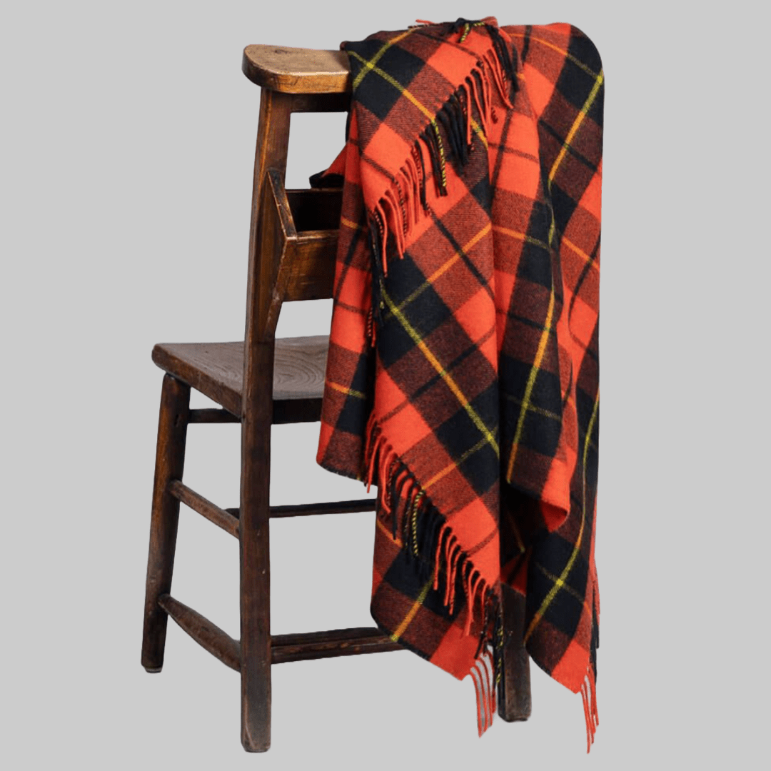 Wallace Ancient Tartan Lambswool Blanket