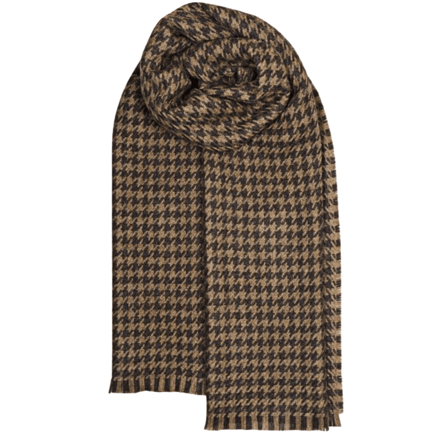 Fearne Scarf British Wool Corrie Taupe | Wool Scarf