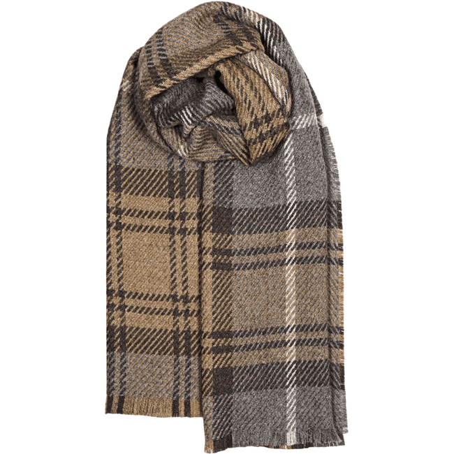 Fearne Scarf British Wool Cranston Taupe | Wool Scarf
