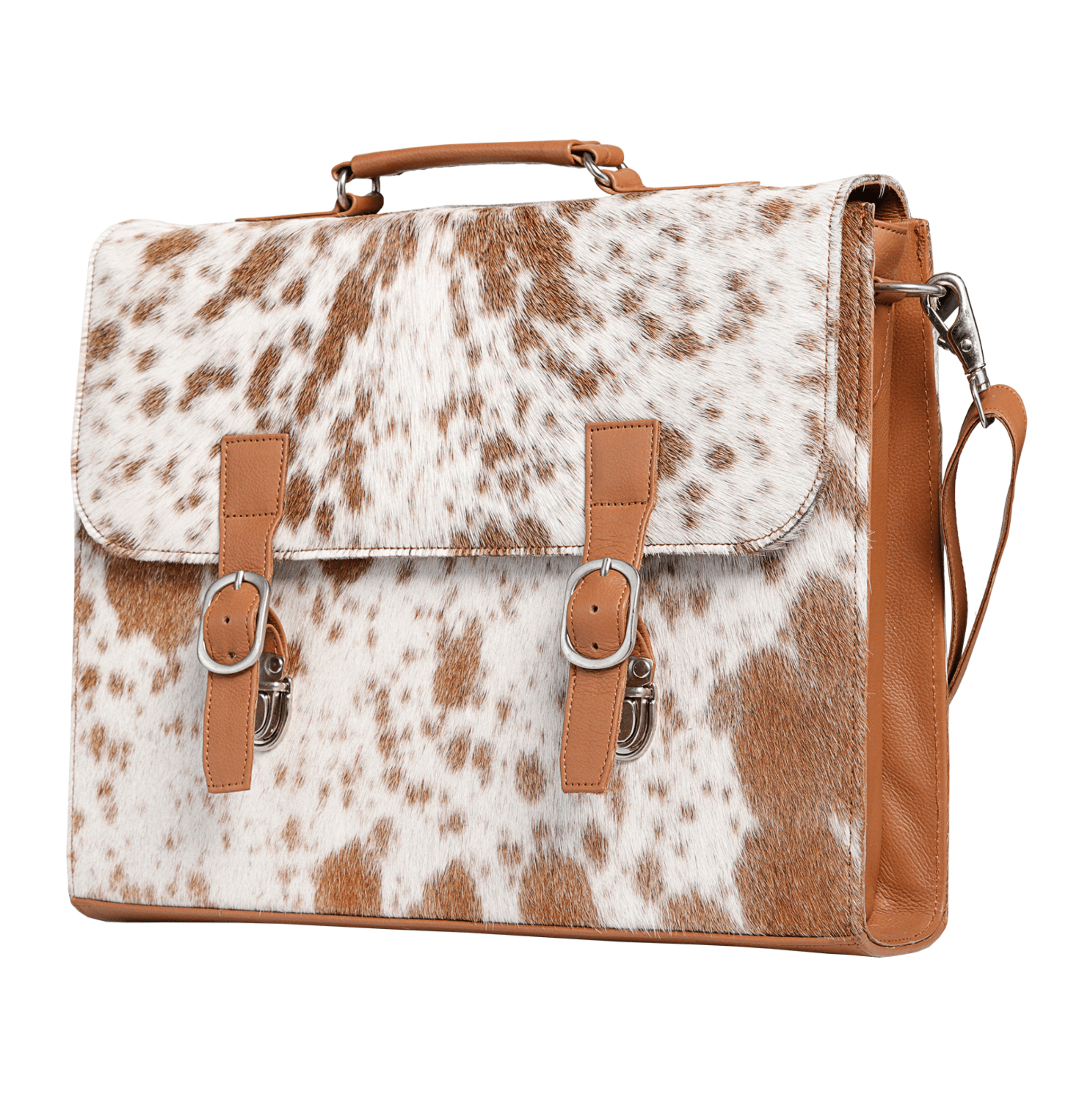 Cowhide Hide n Sleek Briefcase