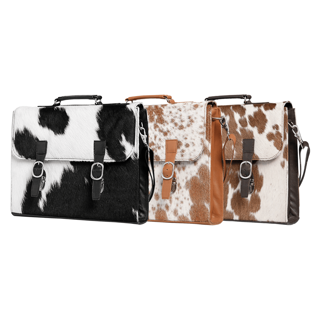 Cowhide Hide n Sleek Briefcase