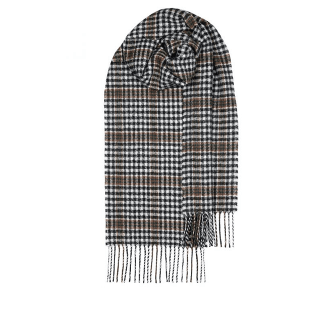 Bowhill Burns Check Lambswool Scarf