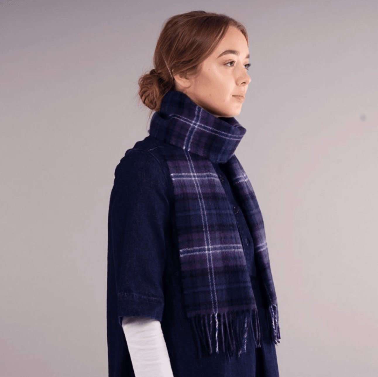 Bowhill Scotland Forever Modern Lambswool Scarf | Wool Scarf