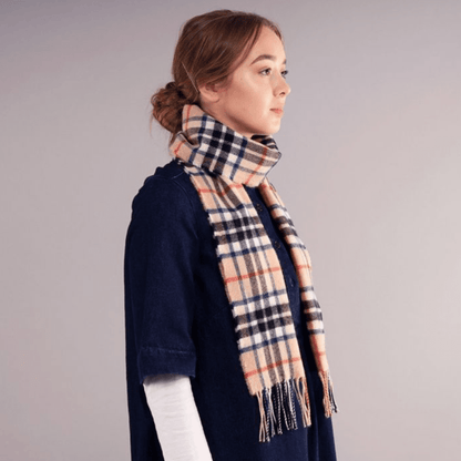 Bowhill Thomson Camel Lambswool Scarf | Wool Scarf - Pre Order