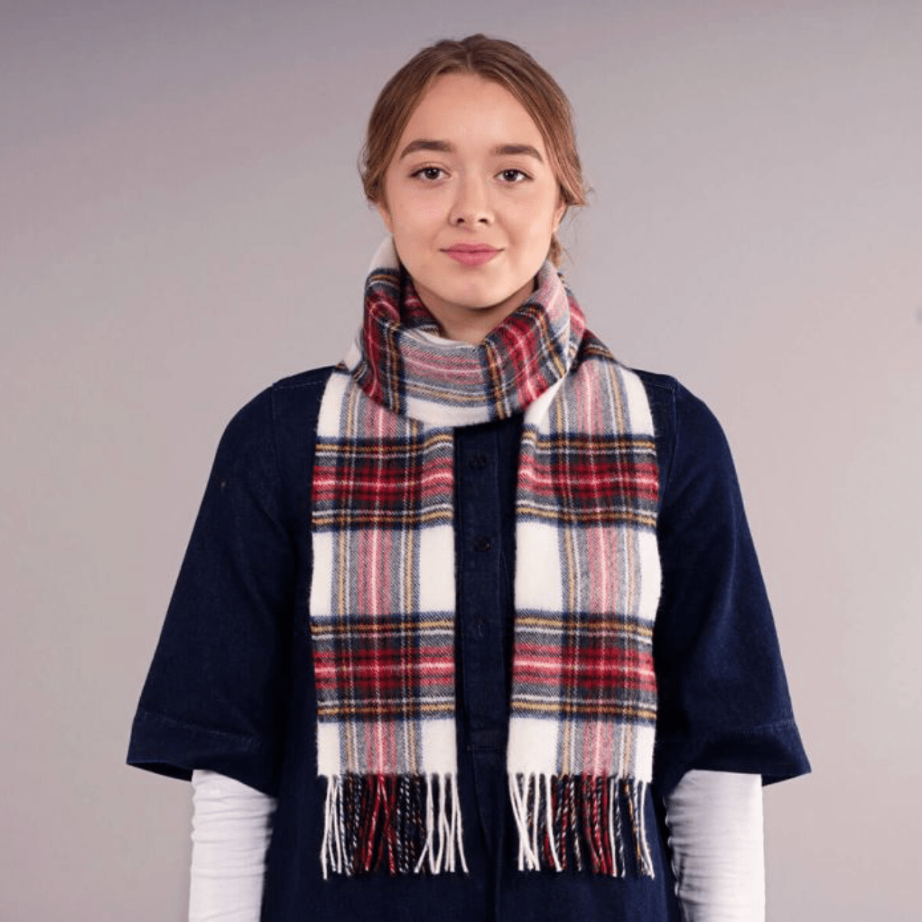 Bowhill Stewart Dress Modern Lambswool Scarf | Wool Scarf