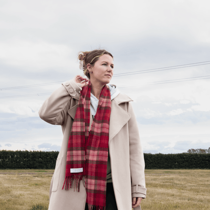 Bowhill Hunting Rose Lambswool Scarf | Wool Scarf PRE ORDER