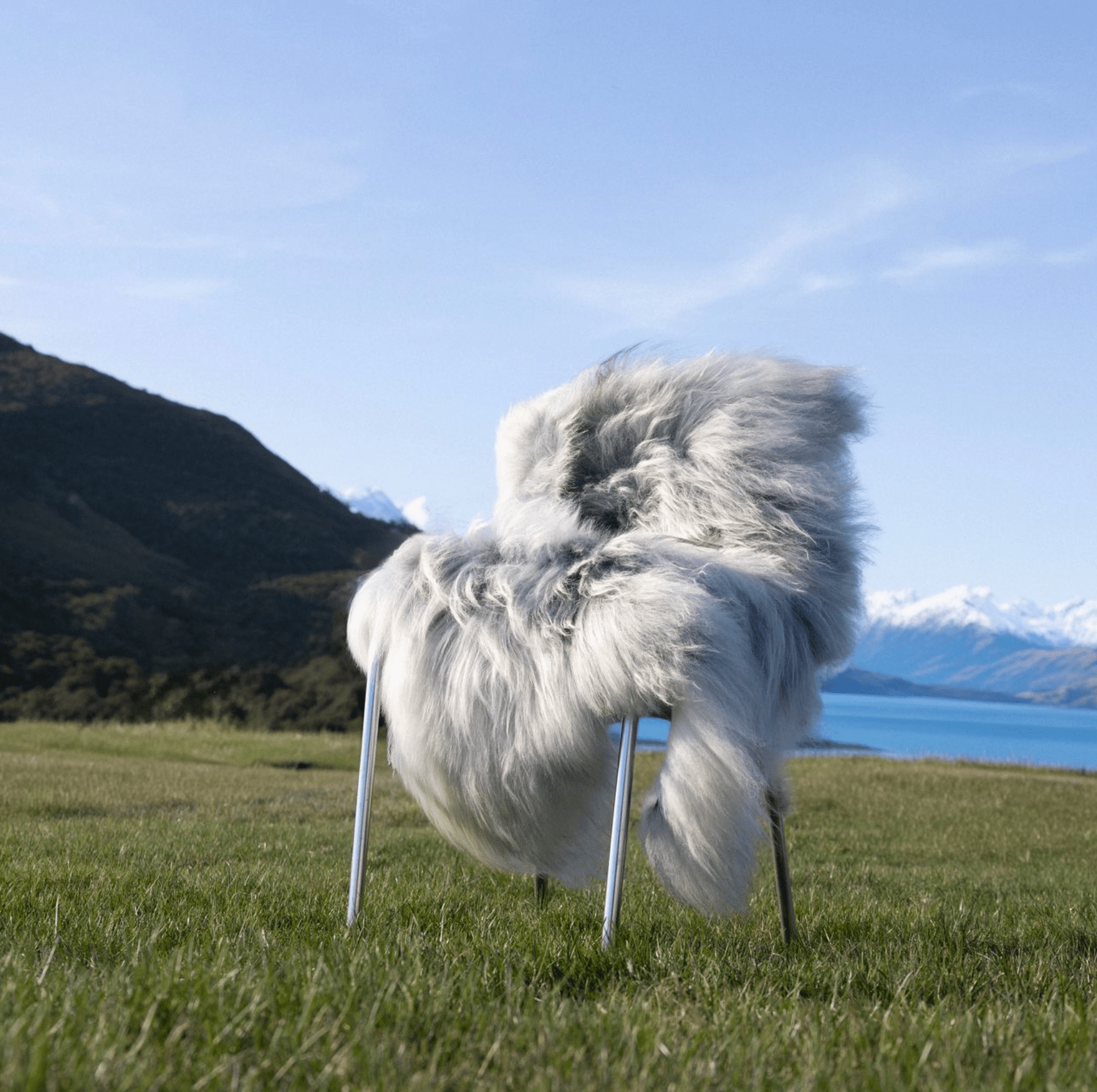 Oversized Grey Icelandic Sheepskins