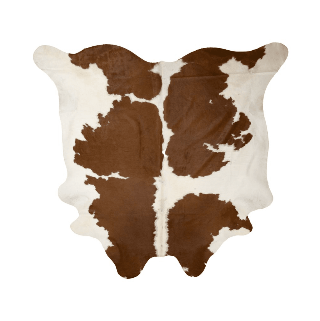 Brown &amp; White Cowhide Rug