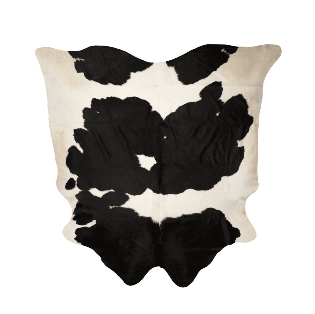 Black &amp; White Cowhide Rug