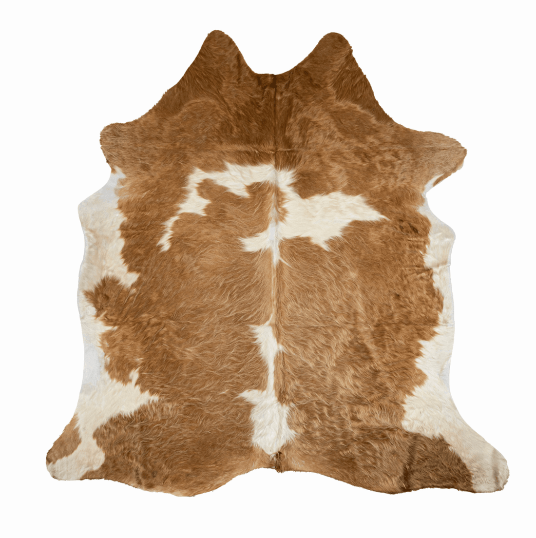 Beige &amp; White Cowhide Rug