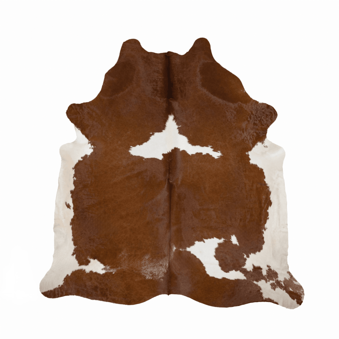 Brown &amp; White Cowhide Rug