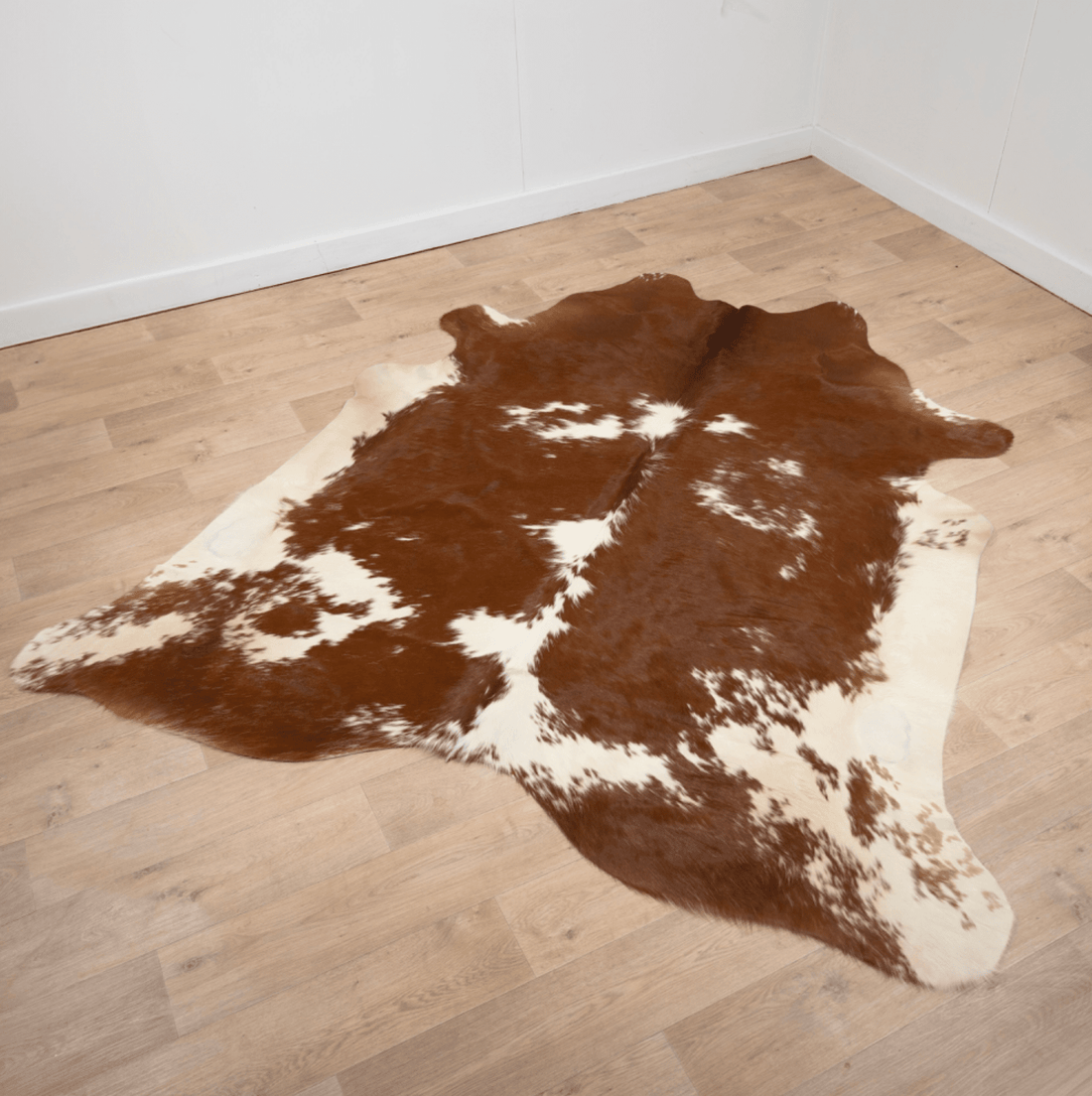 Brown &amp; White Cowhide Rug