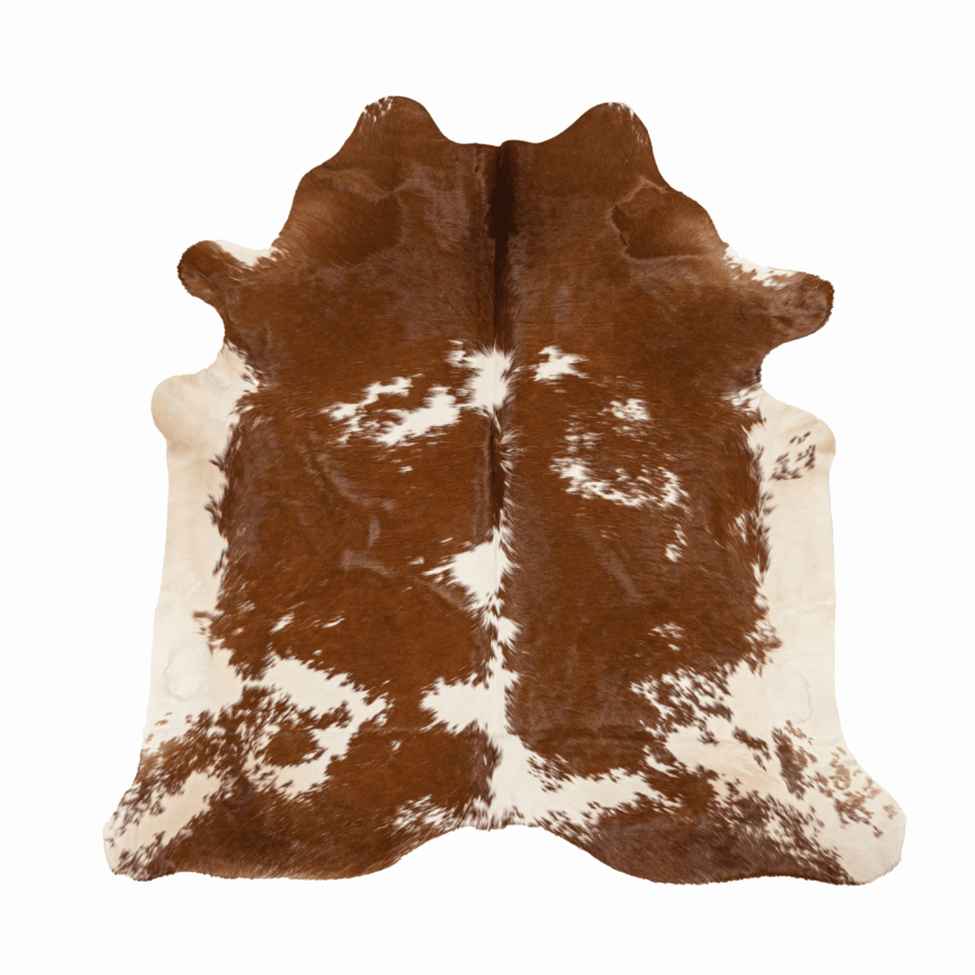 Brown &amp; White Cowhide Rug