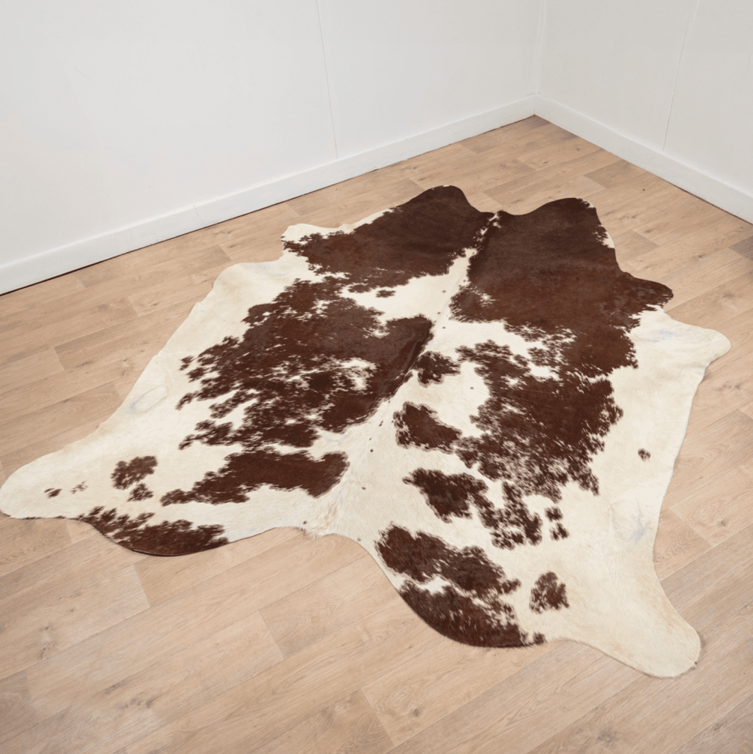 Brown &amp; White Cowhide Rug