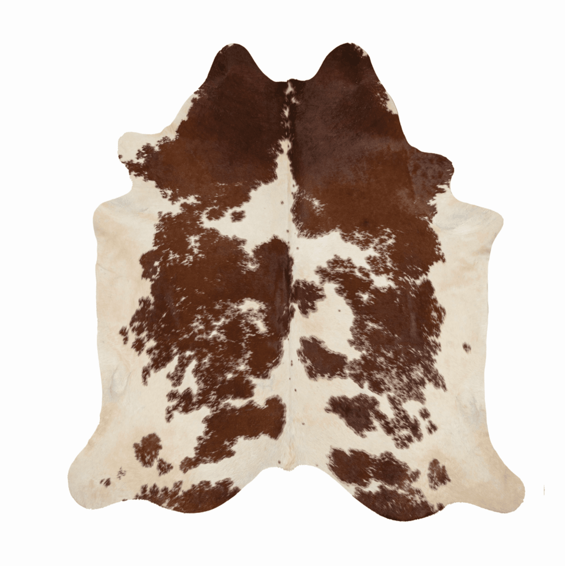 Brown &amp; White Cowhide Rug