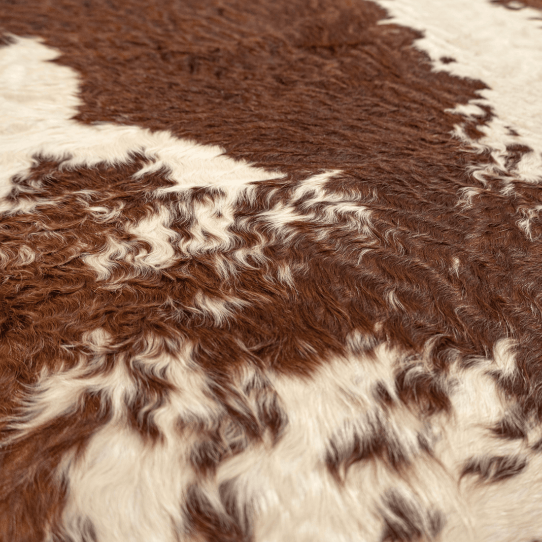 Brown &amp; White Cowhide Rug