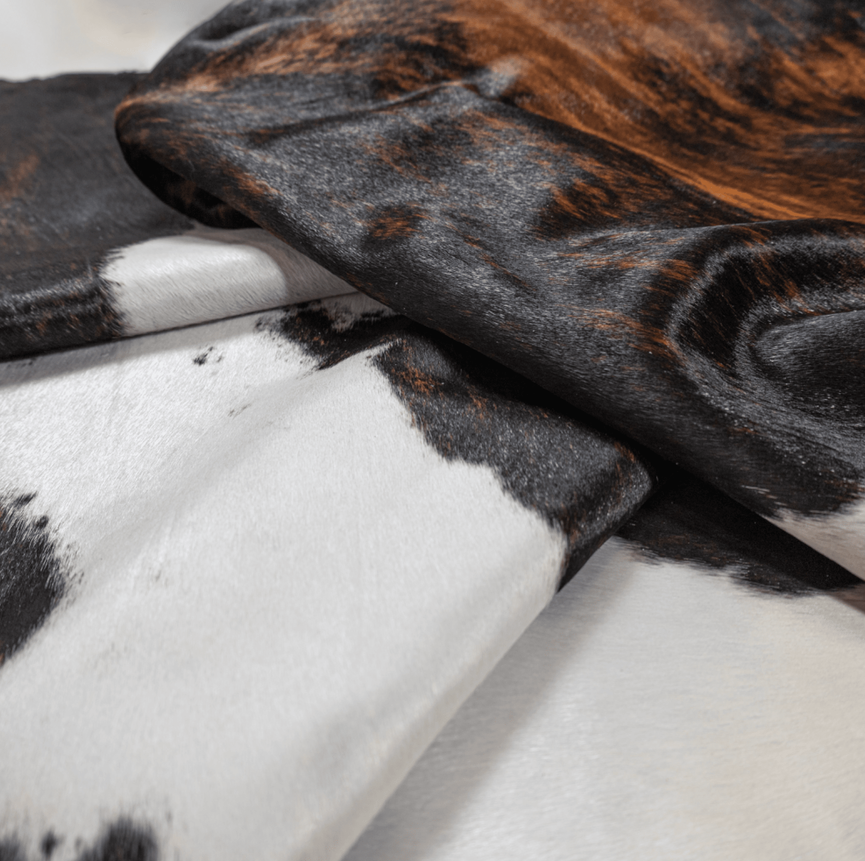 Tricolour Cowhide Rug