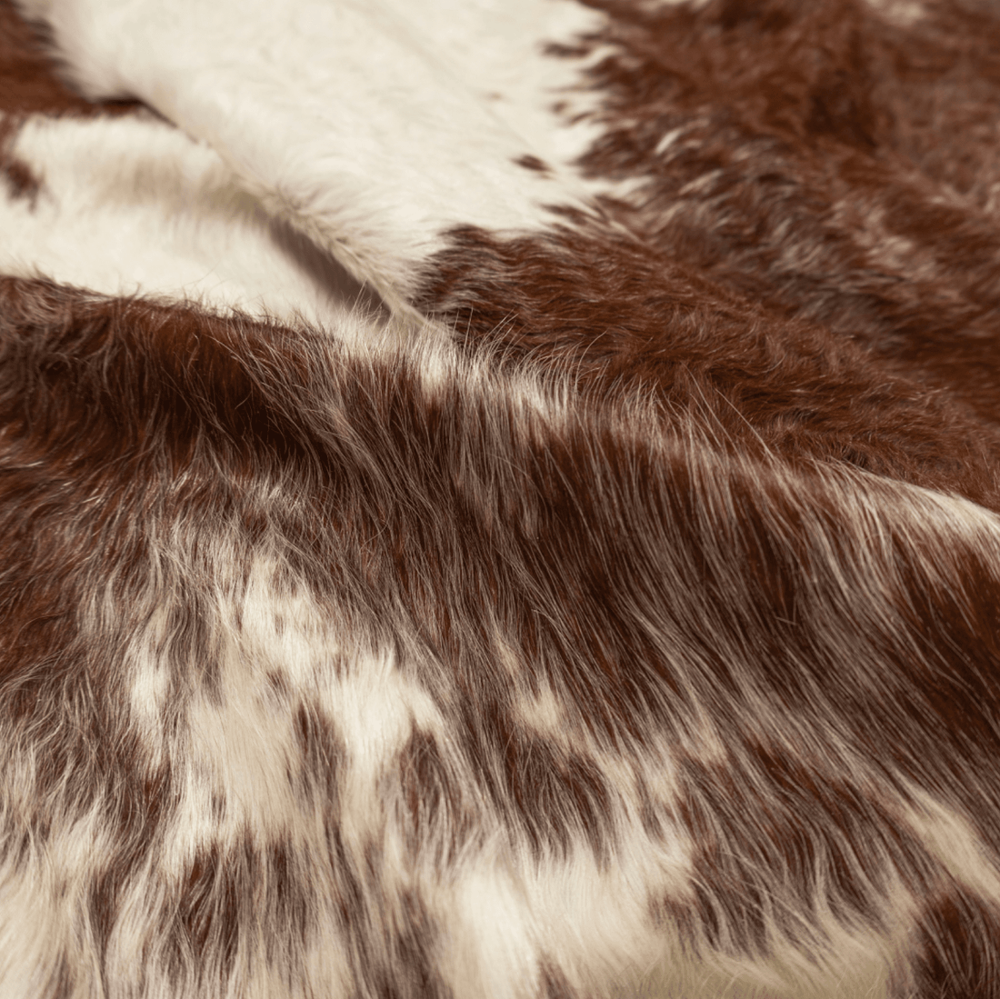 Brown &amp; White Cowhide Rug