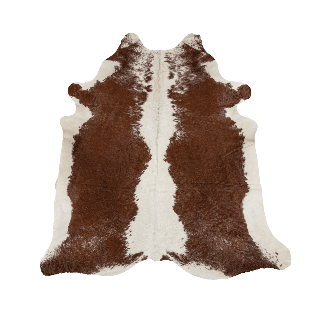 Brown &amp; White Cowhide Rug