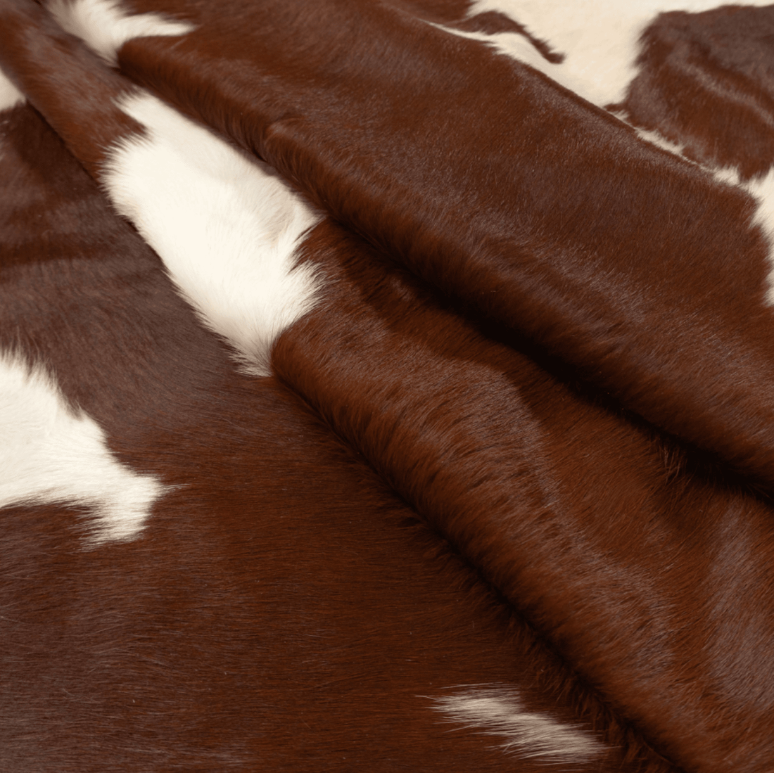 Brown &amp; White Cowhide Rug