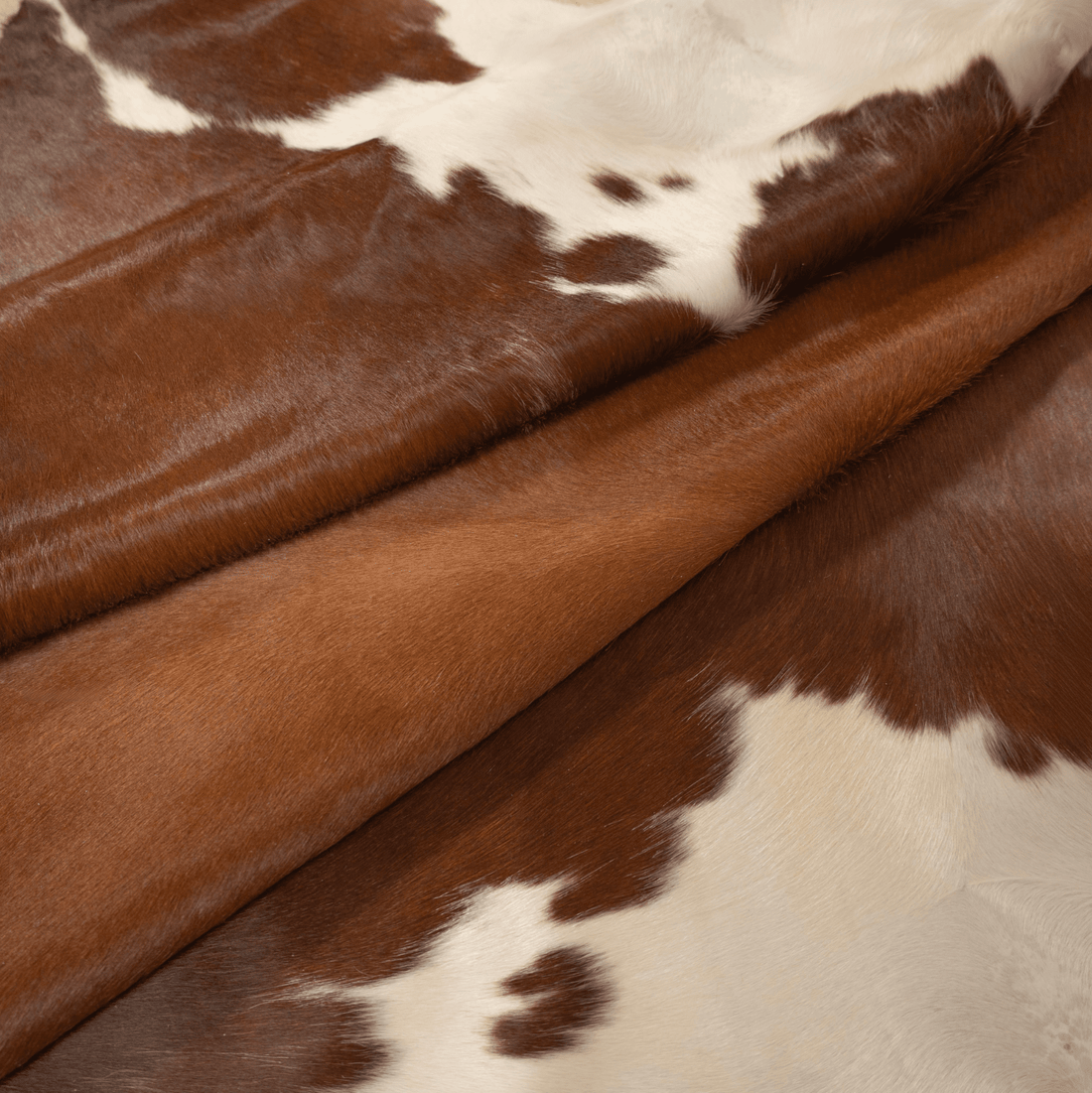 Brown &amp; White Cowhide Rug