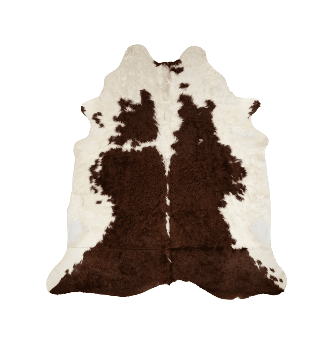 Brown &amp; White Cowhide Rug