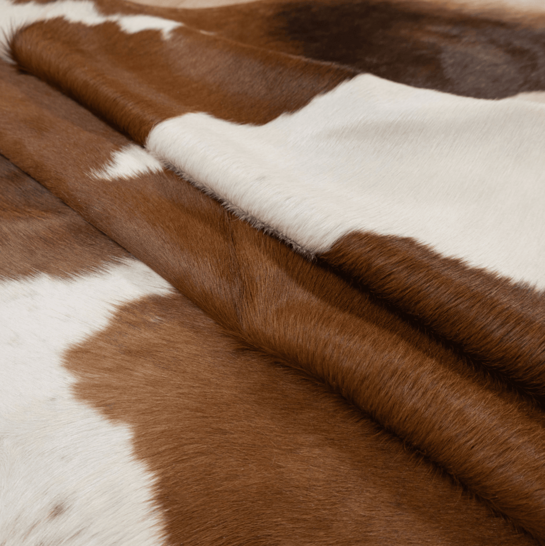 Brown &amp; White Cowhide Rug