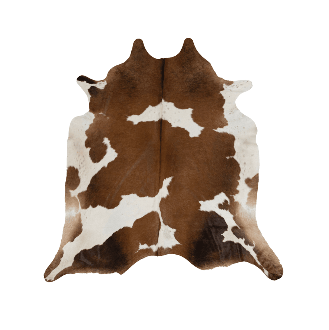 Brown &amp; White Cowhide Rug