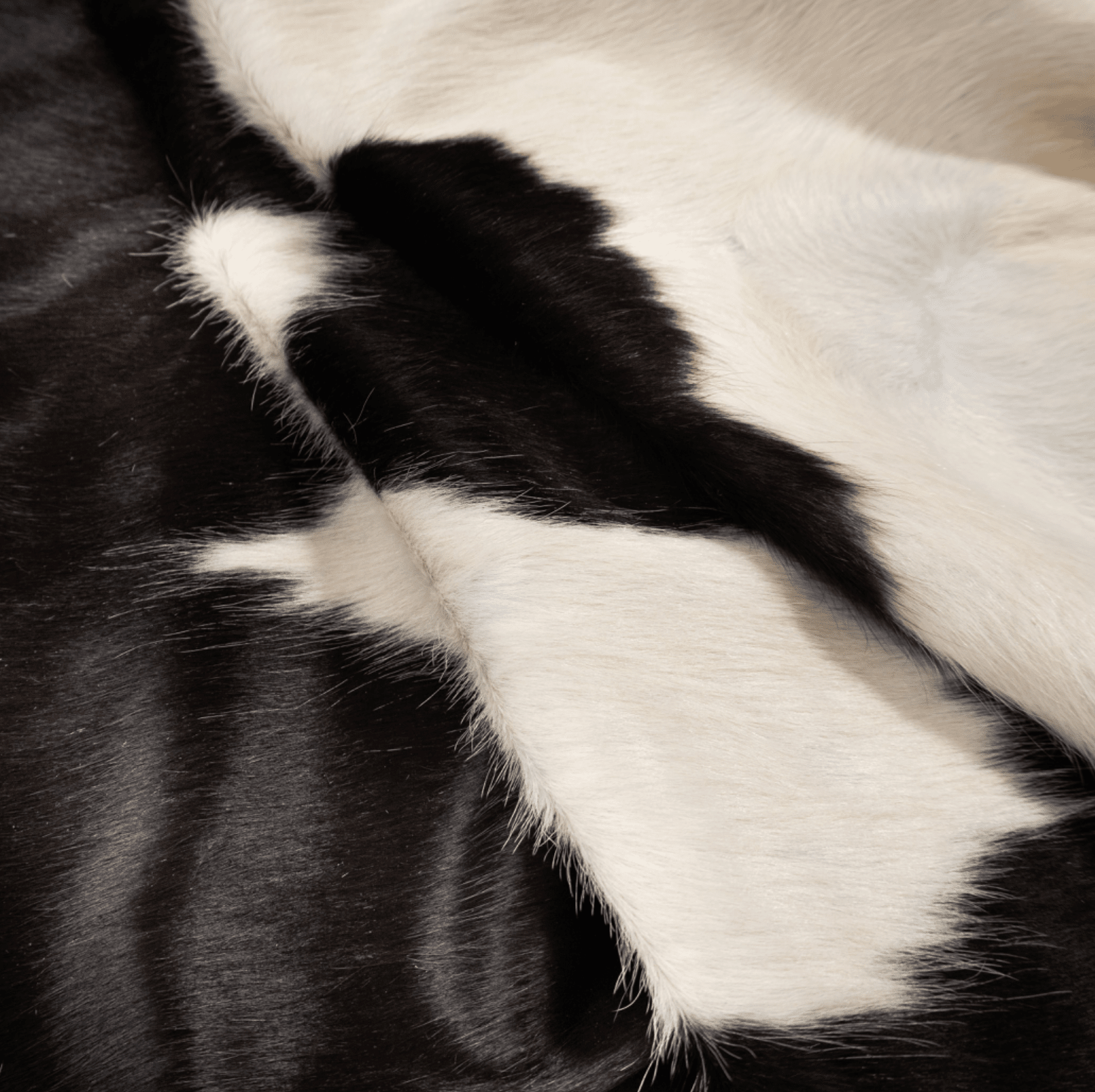 Black &amp; White Cowhide Rug